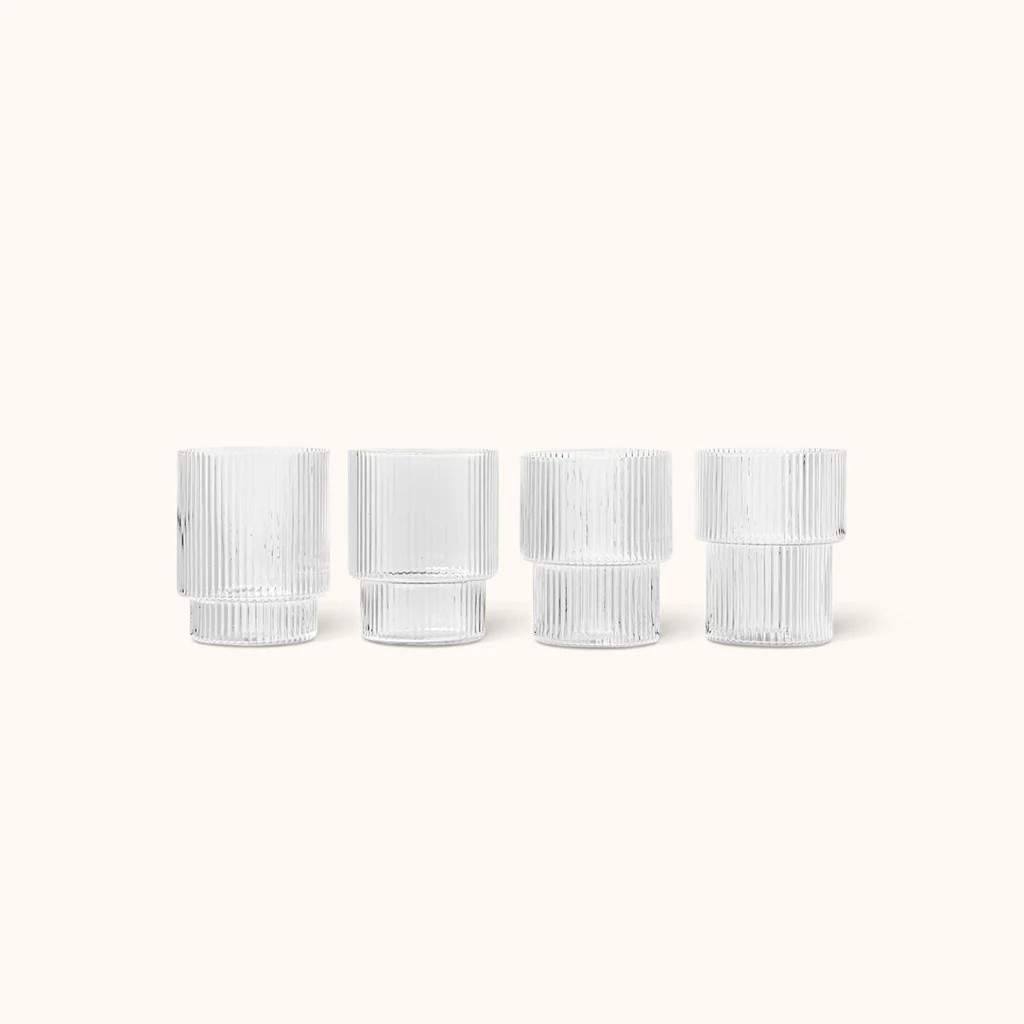 Ripple Glasses (Set of 4) | Casa De Suna