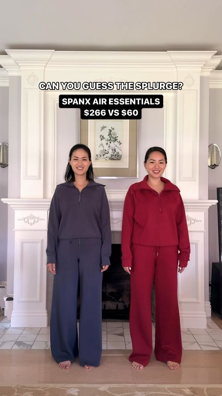 Spanx AirEssentials sweatsuit look for less from Amazon. Spanx runs TTS. Amazon runs a little big.

Spanx (left) size - XS
Amazon (right) size - XS

Sweatsuit set, sweatpants outfit, sweatpant set, women’s sweatpants, Amazon sweatpants, lounge set, women’s loungewear set, travel outfit, airplane outfitt

#LTKActive #LTKfitness #LTKsalealert