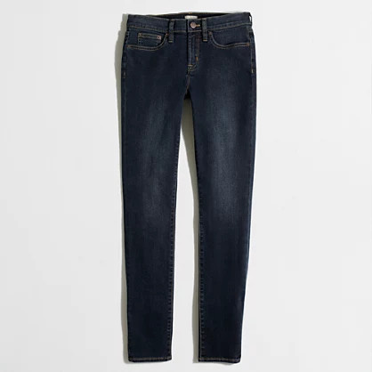 Factory dusty blue wash skinny jean with 28" inseam | J.Crew Factory