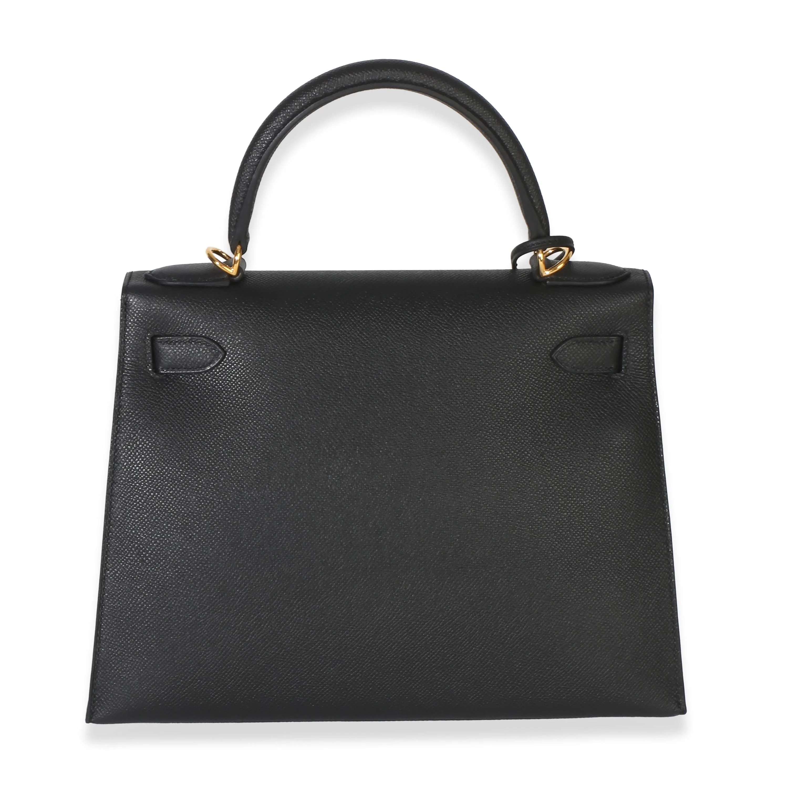 Hermès Black Epsom Sellier Kelly 28 PHW | Italist.com US