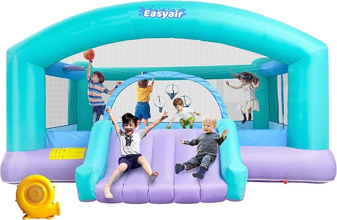 Large Bounce House for Big Kids, 14.8 x 14.5 FT Inflatable Bouncer Jumper Slide with 650W Blower,... | Amazon (US)