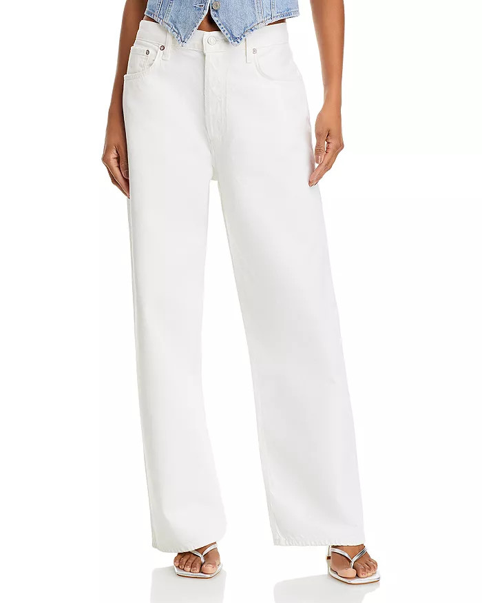 AGOLDE Low Slung Baggy Jeans in Milkshake Back to results -  Women - Bloomingdale's | Bloomingdale's (US)