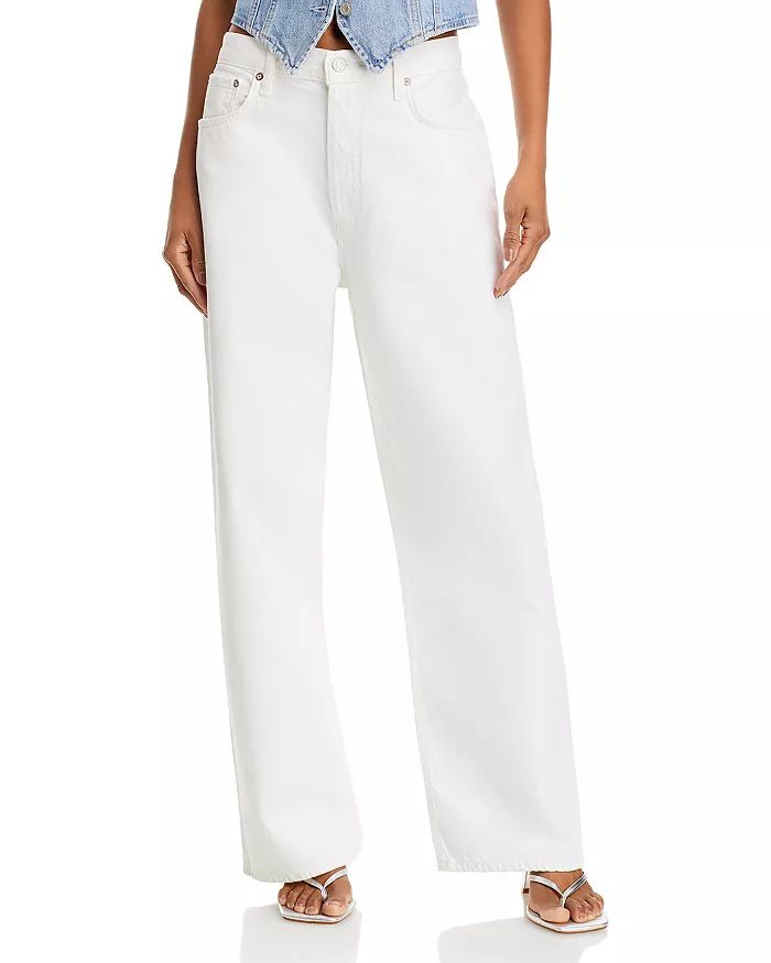 AGOLDE Low Slung Baggy Jeans in Milkshake Women - Bloomingdale's | Bloomingdale's (US)