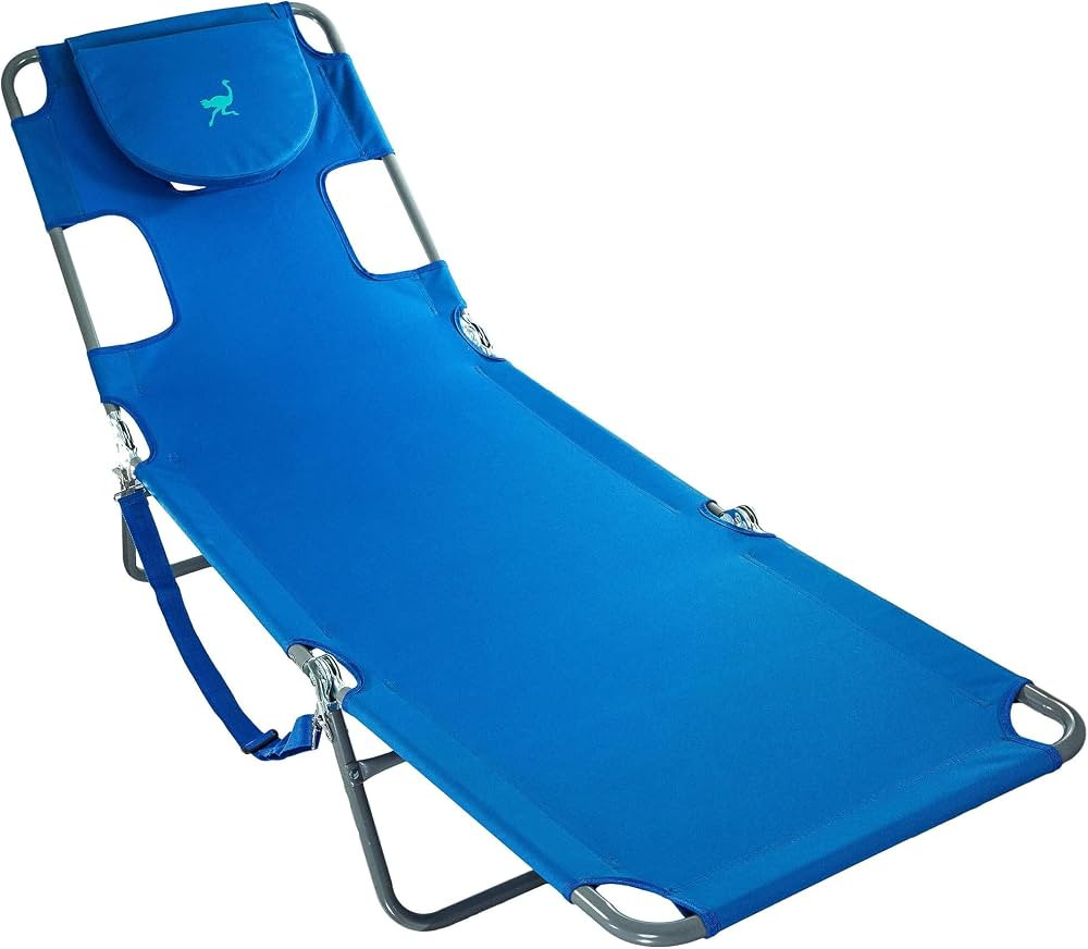Ostrich Chaise Lounge Beach Chair for Adults with Face Hole- Versatile, Folding Lounger for Outsi... | Amazon (US)