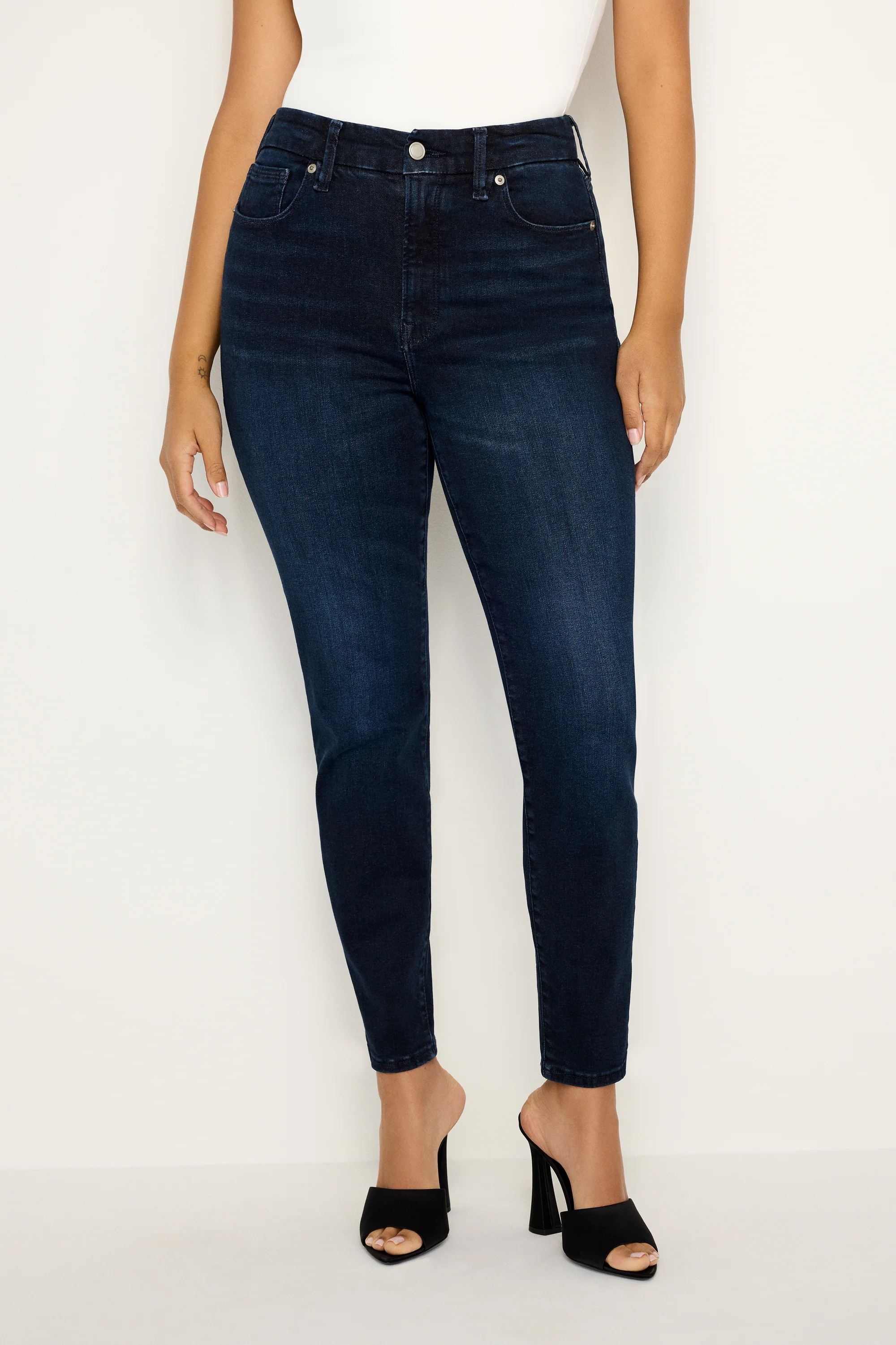 ALWAYS FITS GOOD LEGS SKINNY CROPPED JEANS | Good American