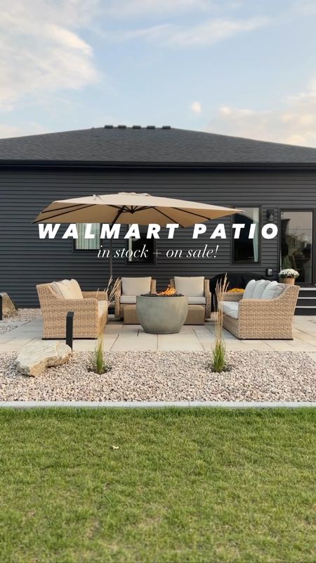 The viral Walmart patio set 😍🤌 It’s in stock and on sale!!

We used two sofas and two chairs to create this U shaped patio.

The best patio furniture! Great quality and affordable. Every piece comes with a cover too!

My concrete gas fire-pit is an old one from last year, but I found a couple similar ones for you!

Follow me @frengpartyof6 for all things neutral home!

#patio #stonepatio #patiodesign #homedecor #homedecorinspo #affordablehomedecor #budgetdecorating #budgetfriendly #organicmodern #myhomesweethome #organicmodern #ltkhome 

#LTKsalealert #LTKhome #LTKSeasonal