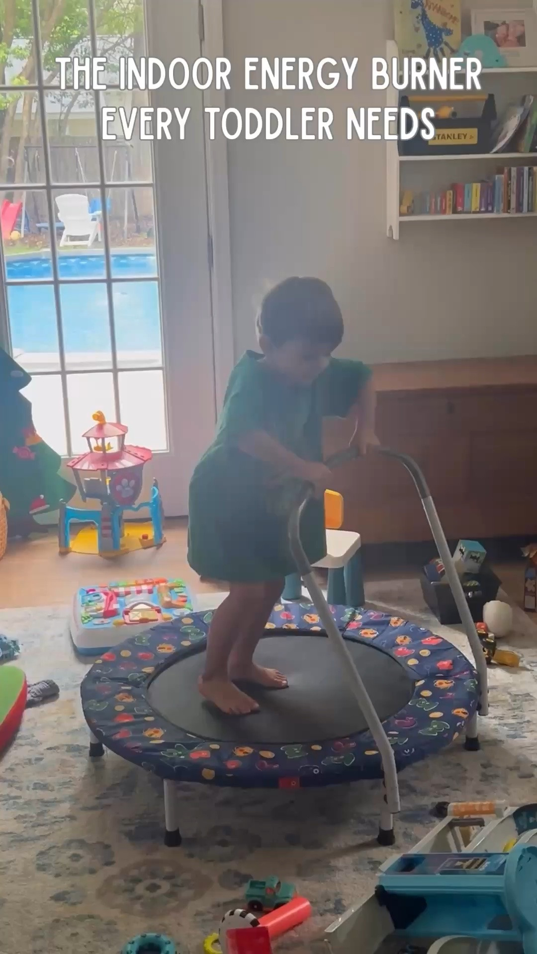 Best Facebook Marketplace find yet 🙌 

A free kids trampoline that gives him somewhere to burn off all that extra energy without leaving the house. He’s already obsessed!

#ToddlerActivities #IndoorPlay #ToddlerMom #MomFinds #FacebookMarketplace

#LTKmomlife #LTKKids #LTKmorningroutine
