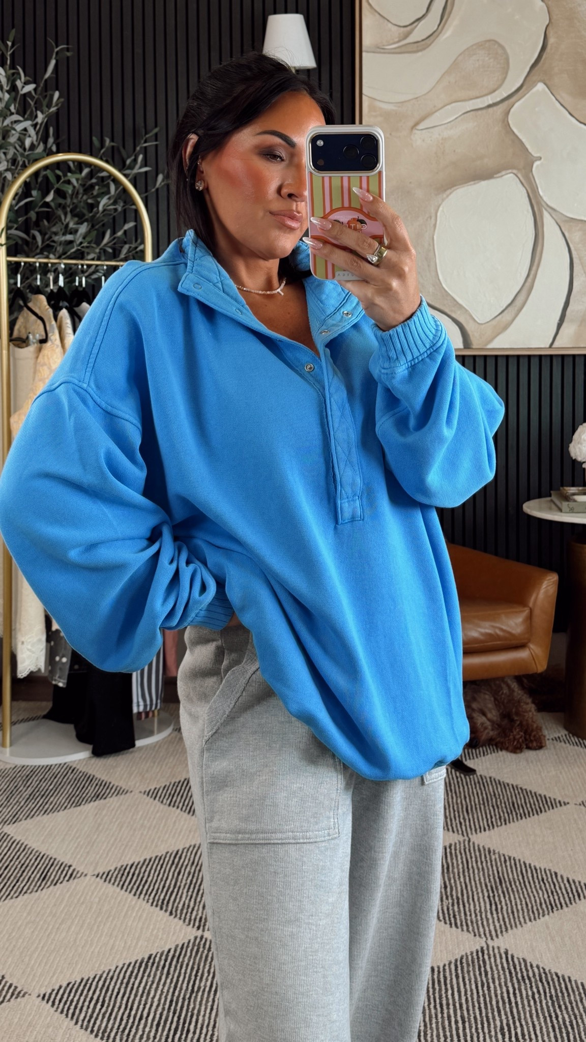 How gorgeous is this blue for spring! 

In a small 