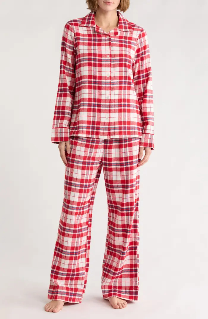 NORDSTROM RACK Printed Flannel Long Sleeve Pajamas | Nordstromrack | Nordstrom Rack