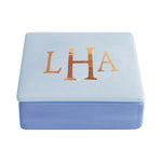 Classic Monogram Two-Tone Box | Lo Home by Lauren Haskell Designs