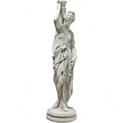 Design Toscano Dione The Divine Greek Water Woman Indoor/Outdoor Garden Statue, Grande, 38 Inches Tall, Cast Stone Resin, Antique Stone Finish | SHEIN