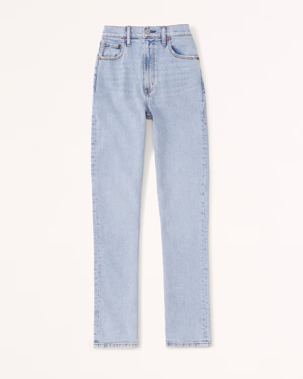 Women's Ultra High Rise 90s Slim Straight Jean | Women's Bottoms | Abercrombie.com | Abercrombie & Fitch (US)