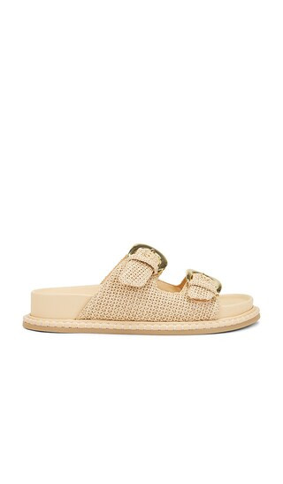 Shauny Sandal in Natural Raffia | Revolve Clothing (Global)