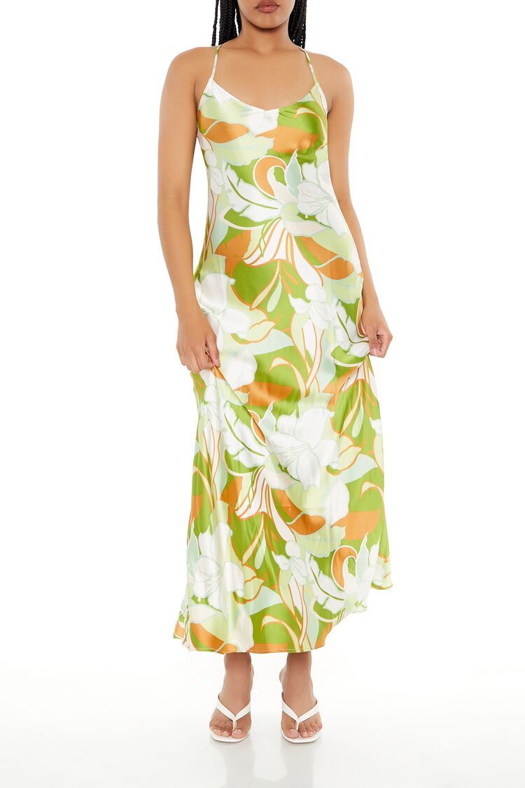 Strappy Floral Print Maxi Dress | Forever 21