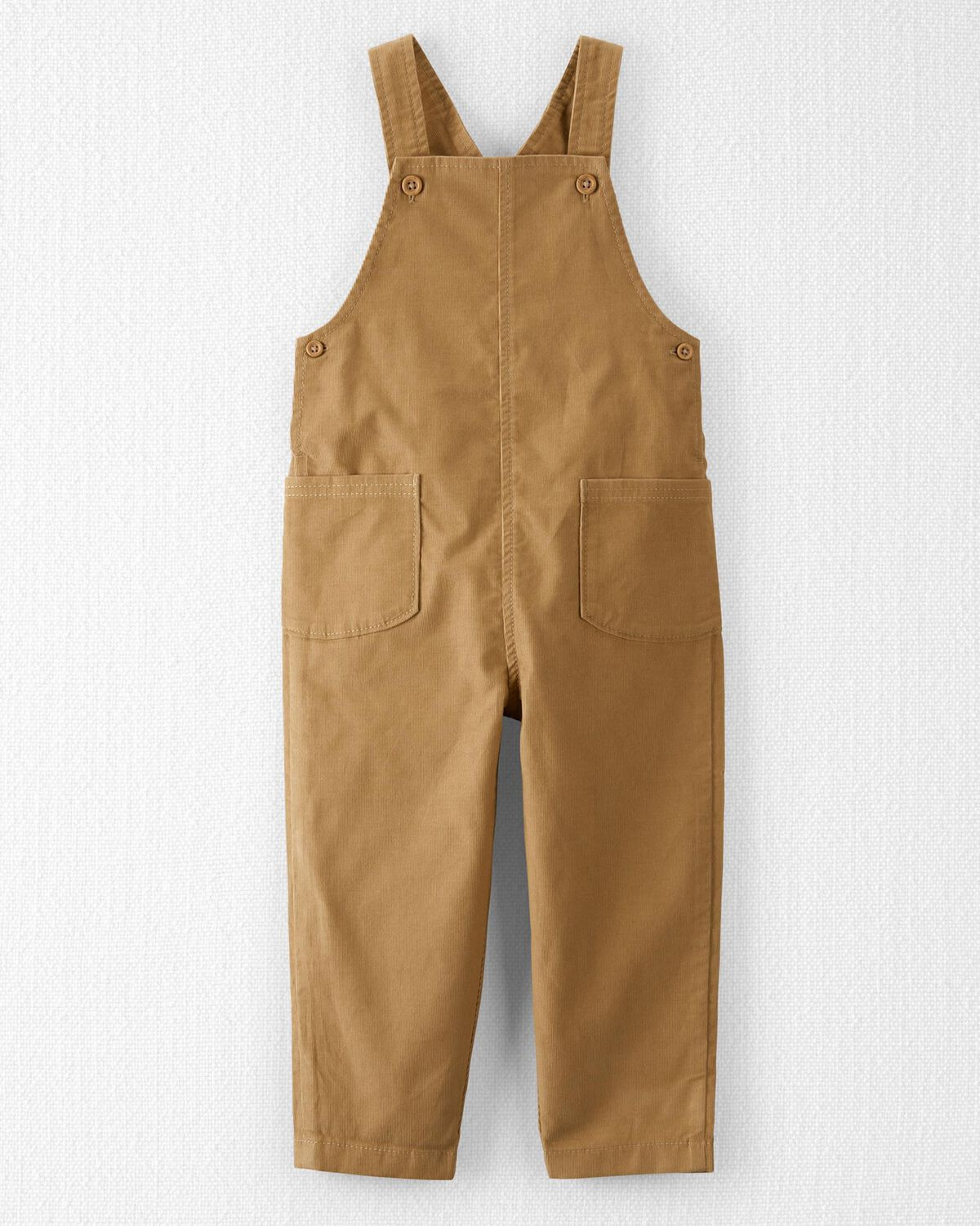 Honey Oak Toddler Organic Cotton Corduroy Overalls | carters.com | Carter's