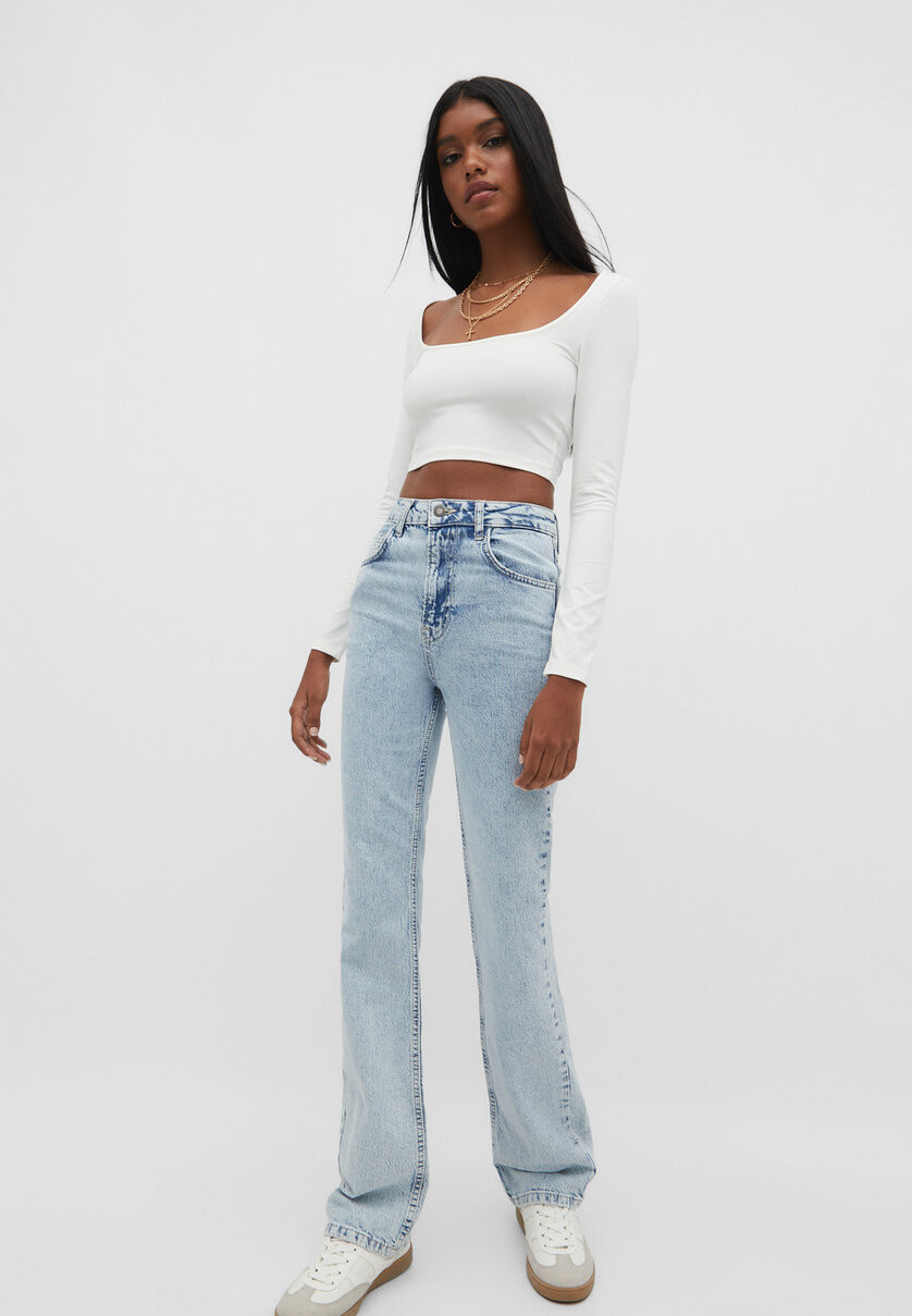 Straight comfort fit jeans | Stradivarius (UK)