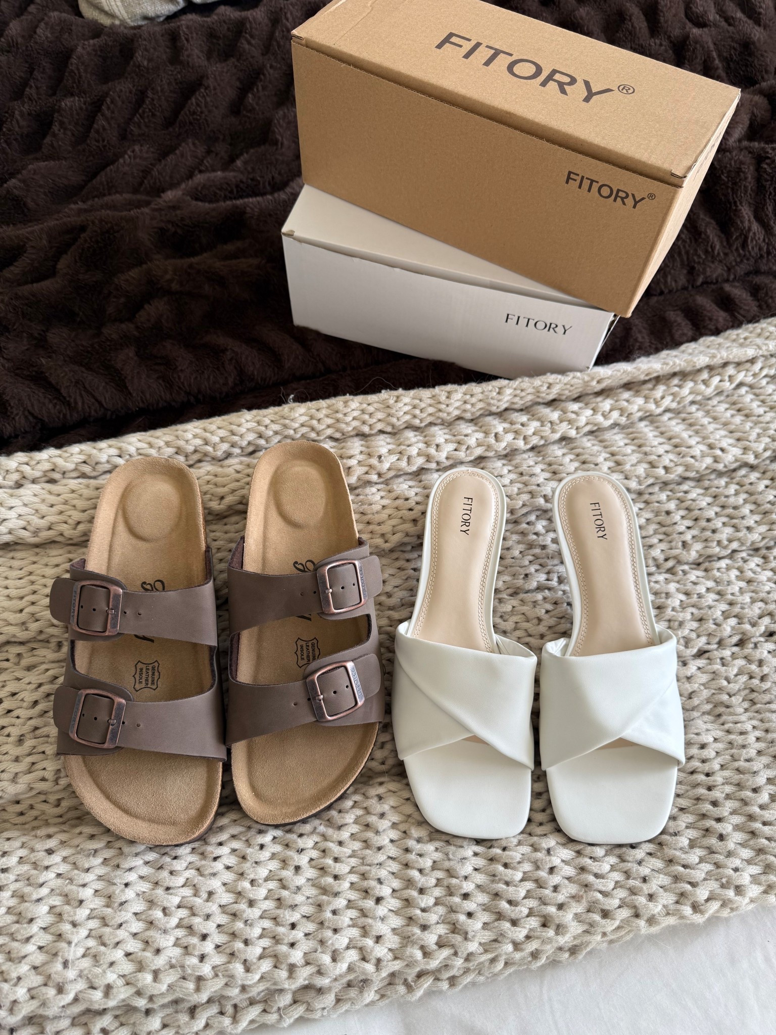 New shoes from @Fitory 🙌🏻

OBSESSED with both of these shoes. These brown double strap sandals are so comfortable! Under $35! I ordered the 8 in both and they fit true to size. 

Love these white kitten heels too! I wore them for date night and they’re so comfy!

Summer shoes, summer sandals, fitory shoes, slide sandals, comfy shoes

#LTKgrwm #LTKSeasonal #LTKSaleAlert