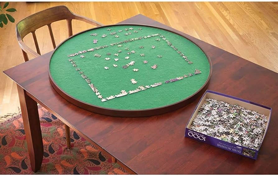 Amazon.com: Bits and Pieces - Square Spinning Lazy Susan Puzzle Table - Rotating Jigsaw Puzzle Ta... | Amazon (US)