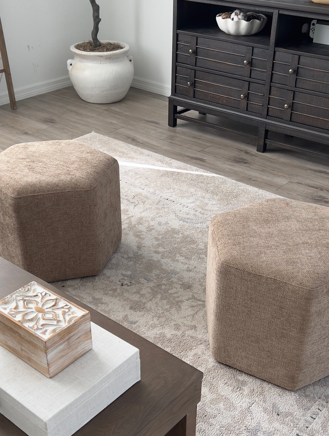 Living room poofs/ ottoman  

#LTKFindsUnder50 #LTKSaleAlert #LTKHome