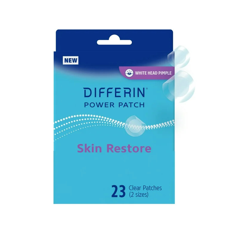 Differin Power Patches for White Head Pimples, Hydrocolloid Patches formulated with Zinc Hyaluron... | Walmart (US)