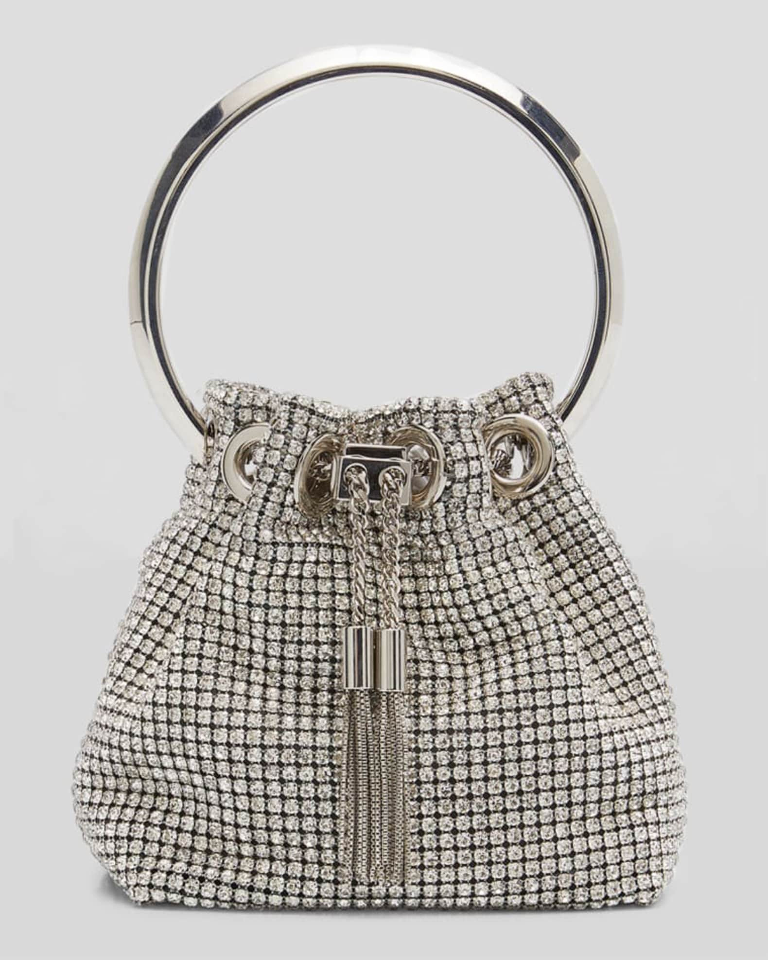 Bon Bon Micro Crystal Bucket Bag | Neiman Marcus