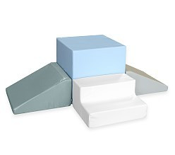 Foamnasium Blocksy Kids Couch, Mint | Pottery Barn Kids