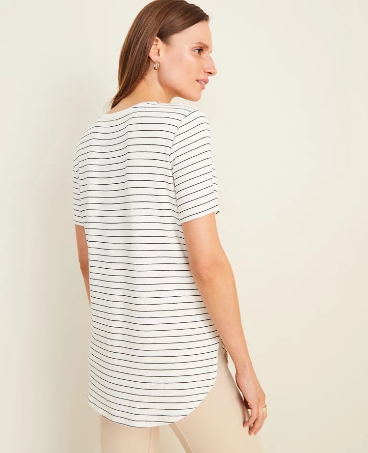 Striped Tunic Tee | Ann Taylor (US)