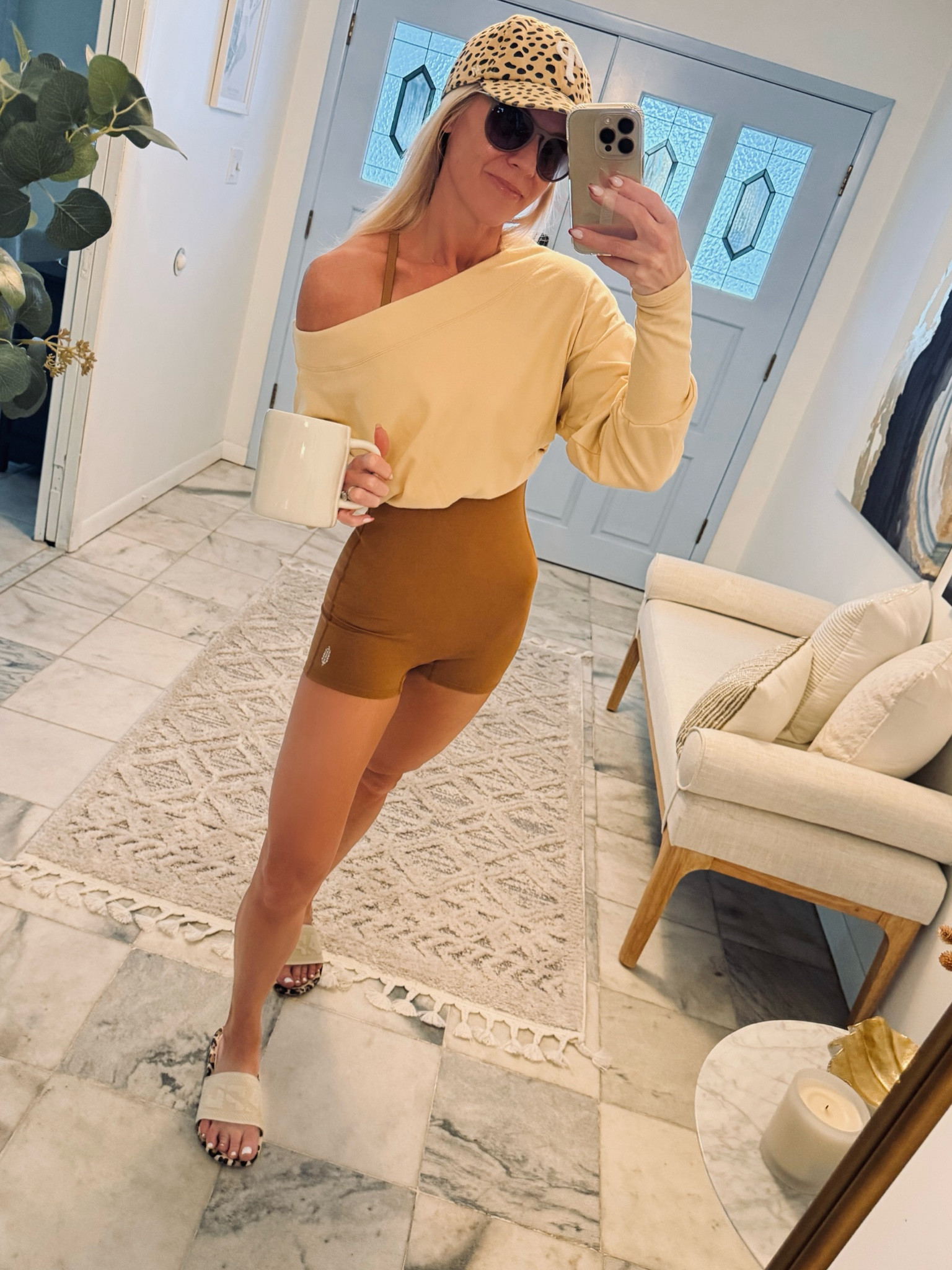 School drop off - Free People shortsie for the win! 🤎🤍
Wearing XS

#LTKActive #LTKStyleTip