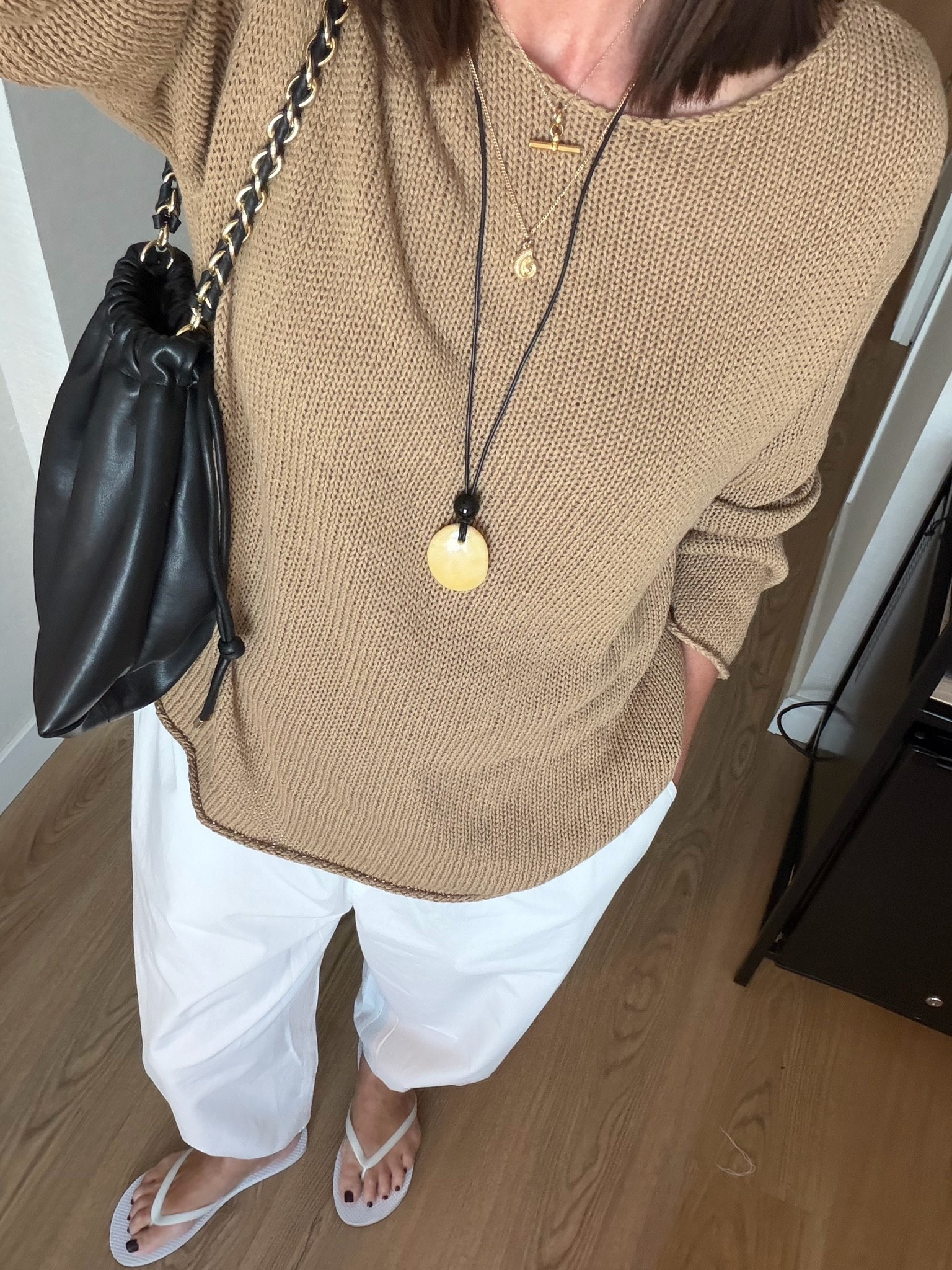 These cotton poplin trousers are so good for warmer days. Light and cool - they have a drawstring hem so you can wear as a wide crop or barrel style x I wear a small.

#LTKsummer