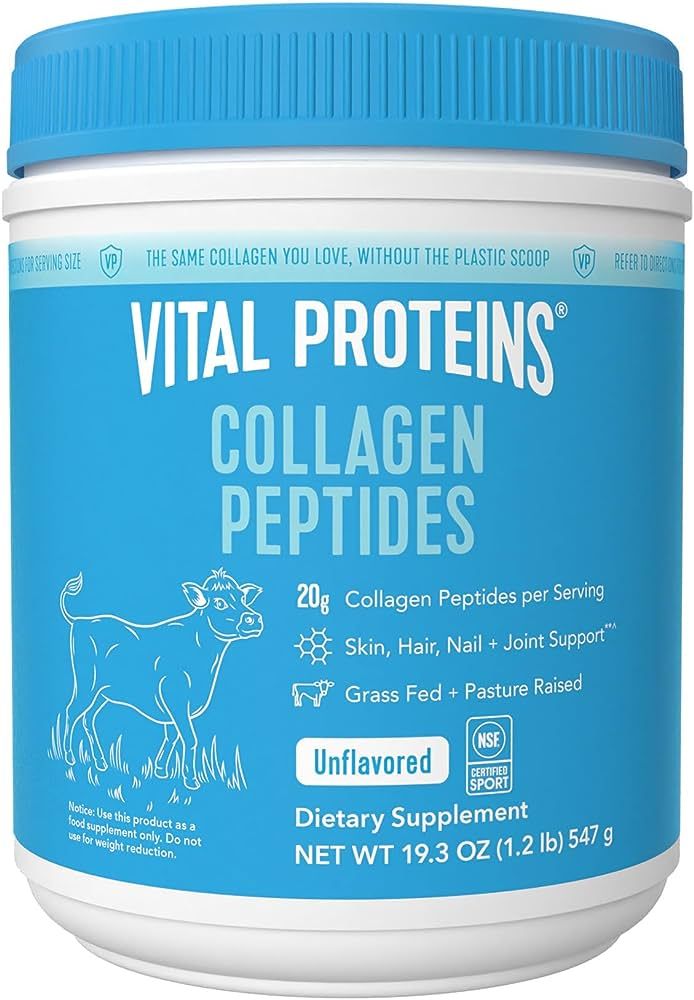 Vital Proteins Collagen Peptides Powder, Promotes Hair, Nail, Skin, Bone and Joint Health, Zero S... | Amazon (US)