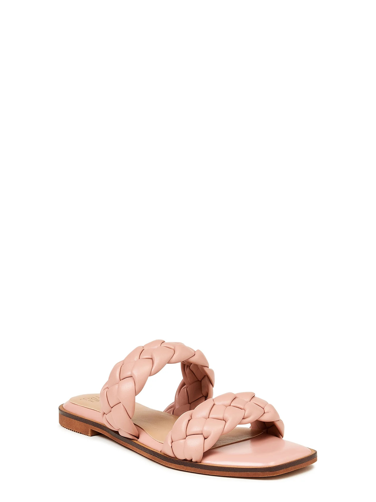 Time and Tru Women's Braided Two Band Sandals | Walmart (US)