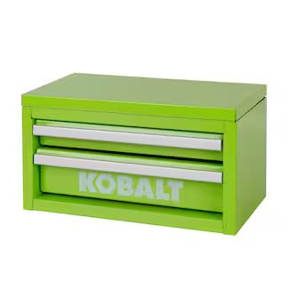 Kobalt Mini 10.83-in Friction 2-Drawer Green Steel Tool Box | Lowe's