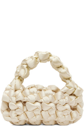 KARA - SSENSE Exclusive White Exploded Knot Shoulder Bag | SSENSE