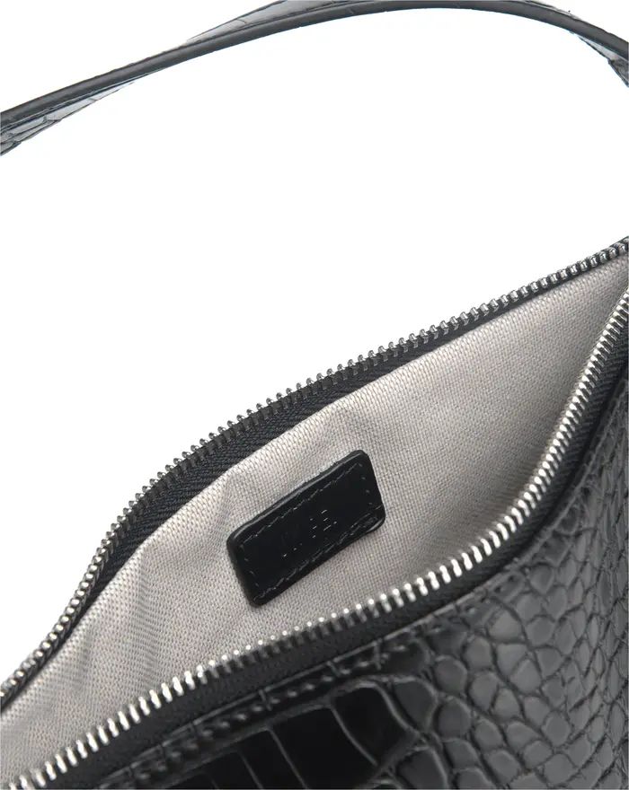 Eva Croc Embossed Faux Leather Convertible Shoulder Bag | Nordstrom