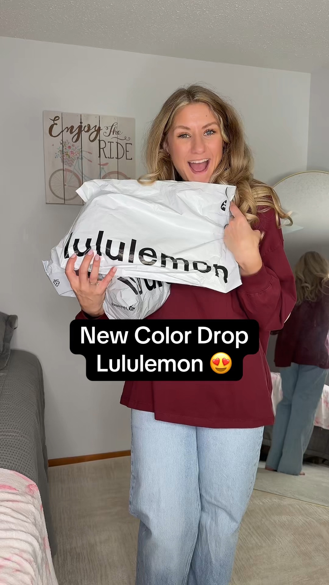 My first package from #lululemon and I’m obsessed! 😍 