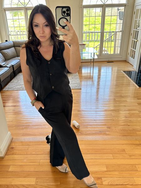 Perfect summer best set from Amazon for business casual or for a happy hour date! 100% cotton suit! 

#LTKparties #LTKfindsunder50 #LTKfindsunder100