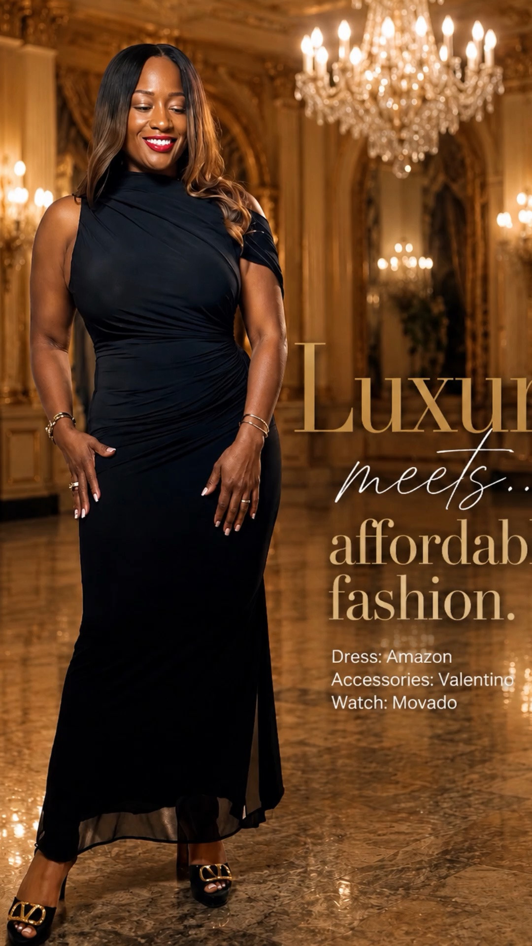 Amazon fashion with luxury energy. 🖤✨5

This black dress was such an easy find, but paired with my designer accessories, it instantly elevated the entire look. A reminder that you don’t have to spend luxury prices on every piece to create a polished, elegant outfit.

Amazon dress + luxury accessories = the perfect balance of chic and attainable. 5’6 | 175 lbs | size M
