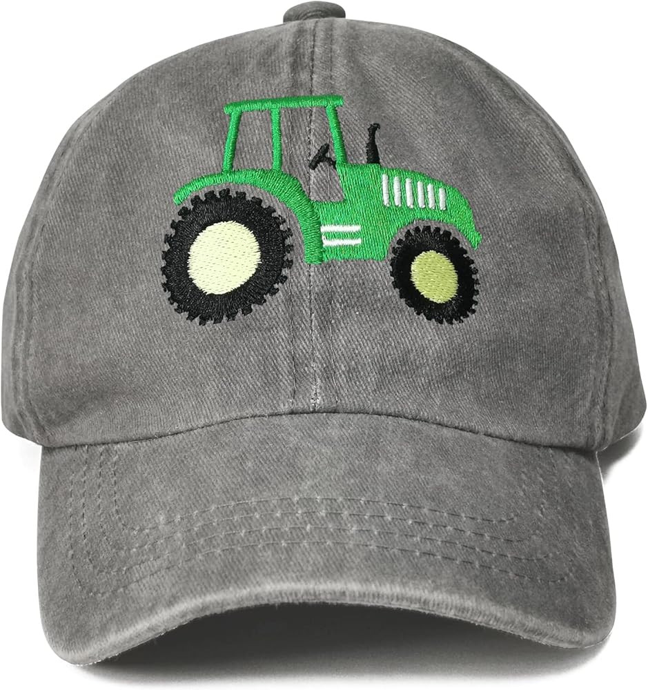 Hepandy Embroidered Farm Tractor Hats for Boys Girls | Amazon (US)