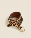 Click for more info about Calf hair belt in leopard