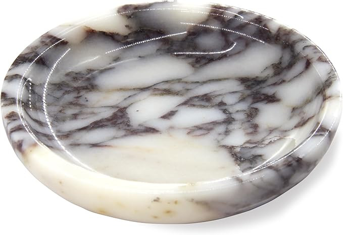 Small Natural Marble Jewelry Tray Key Plate Holder Dish Trinket Decor Catch All Bowl for Ring Ear... | Amazon (US)