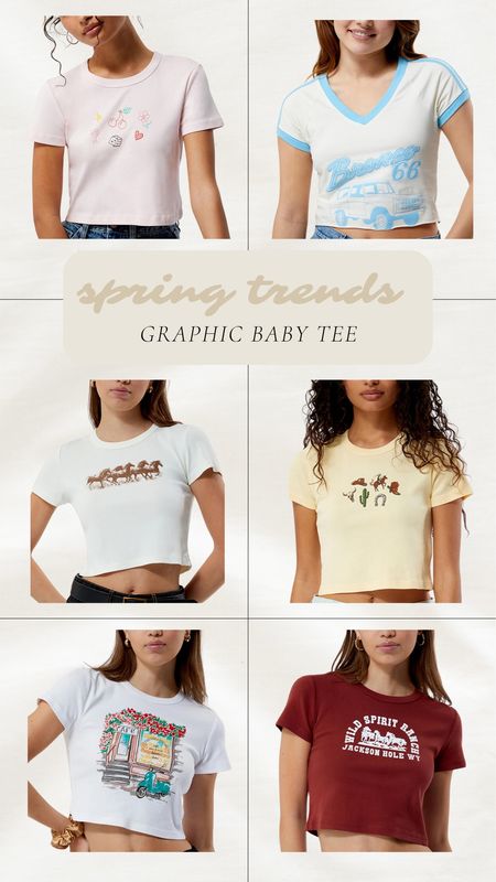 Graphic baby tee! I have the yellow one in the middle and love it, it’s such a fun trend for summer! 

Summer trends, summer fashion, baby tee, graphic tees, cowboy themes 

#LTKstyletip #LTKSeasonal