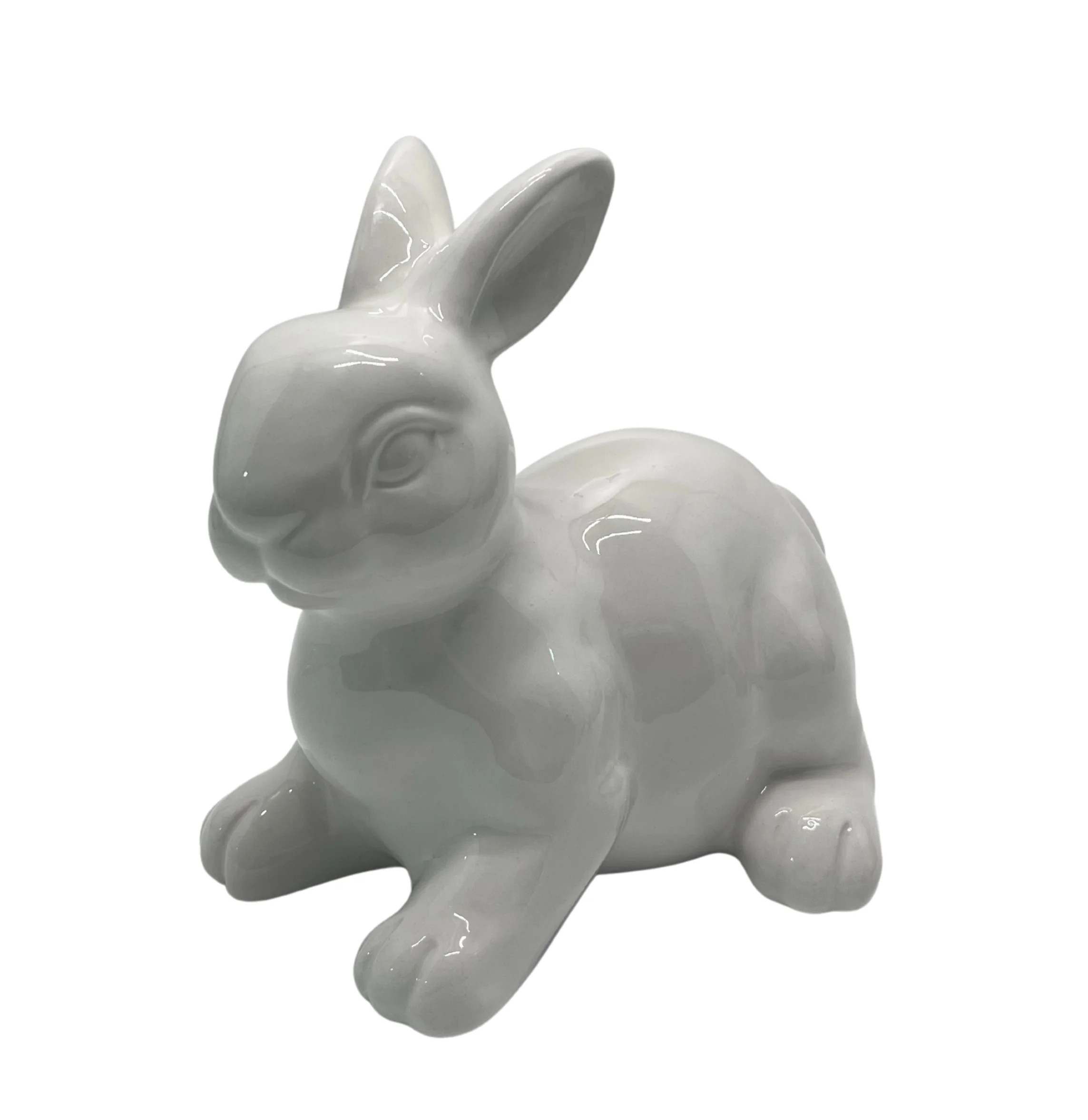 Dolomite Sitting Easter Bunny Tabletop Decoration, White, 6", by My Texas House | Walmart (US)