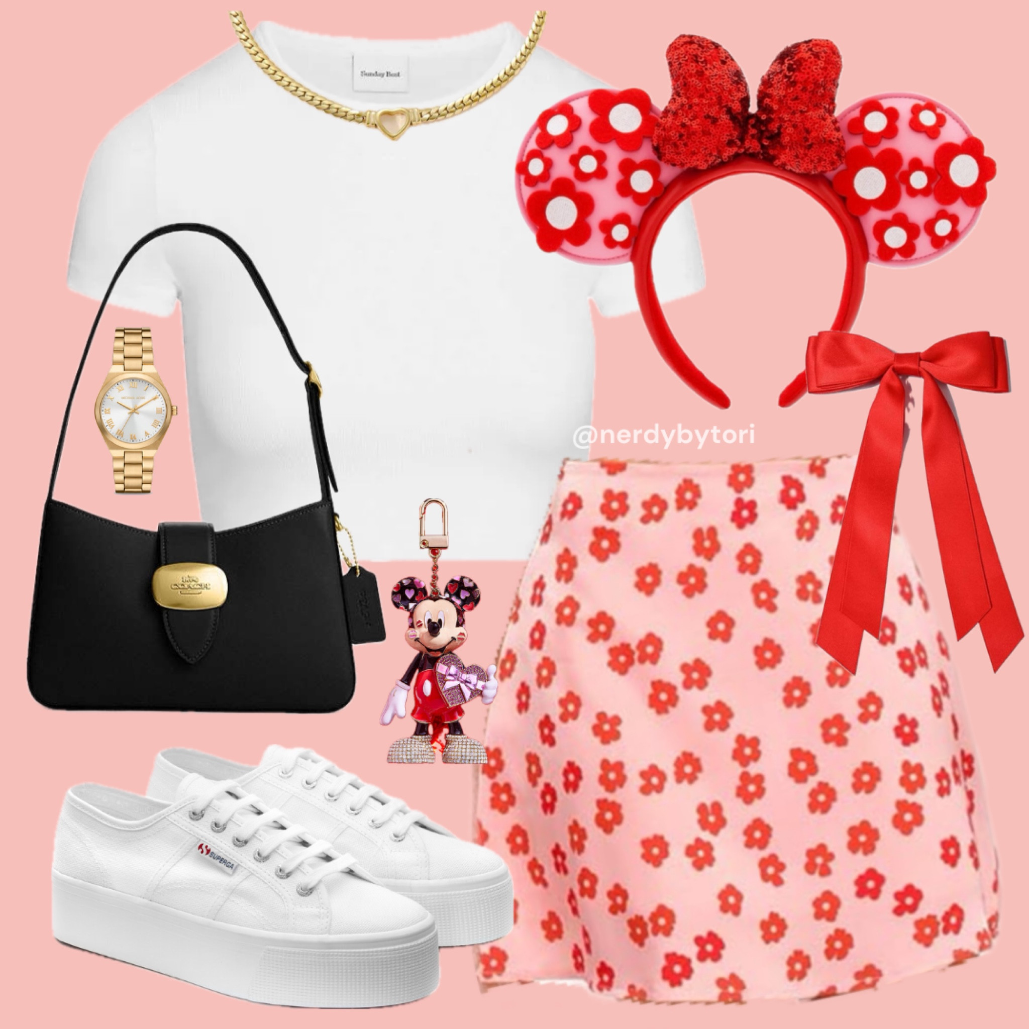 Red and pink daisy Disney outfit ❤️🩷🌸

#LTKstyletip #LTKfindsunder100 #LTKSeasonal
