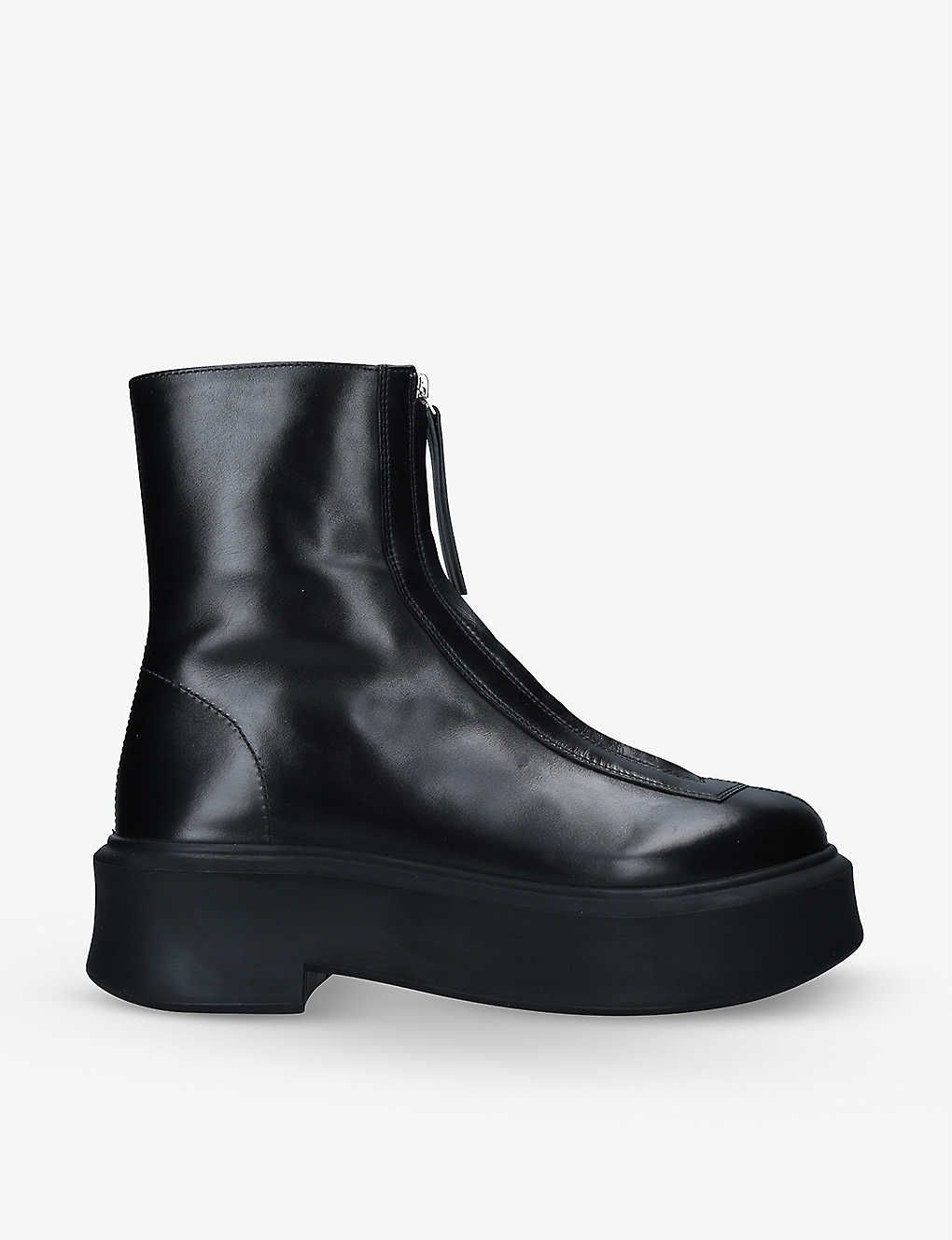 Zipped leather ankle boots | Selfridges