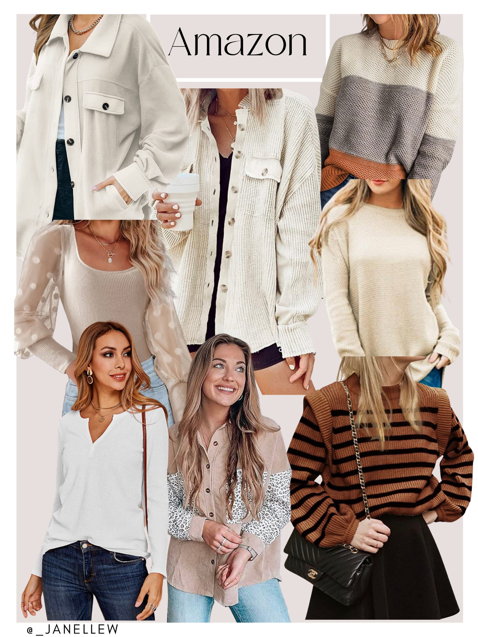 I am Falling in love with these pieces 🍂🍁🤎

•Follow for more daily styles!!•

#sweaters ##crewneck #shacket #falloutfit #fallstyle #amazonfashion #amazon

#LTKstyletip #LTKunder50 #LTKSeasonal