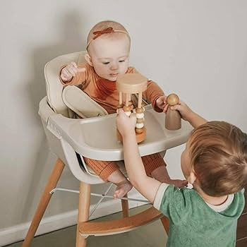 3-in-1 Convertible Wooden High Chair,Baby High Chair with Adjustable Legs & Dishwasher Safe Tray,... | Amazon (US)
