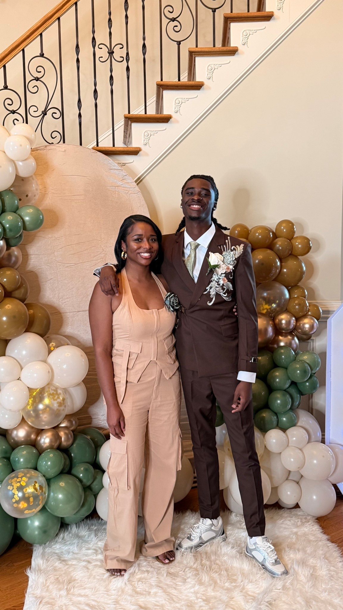 Prom Season! My son’s Senior Prom!! 

Brown suit, applique, sage, tan cargo set 