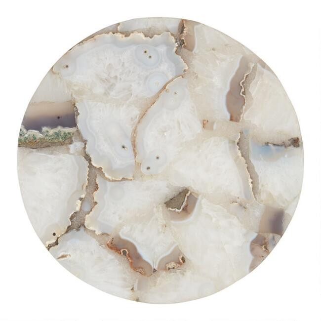Round Agate Slice Cheese Serving Board | World Market