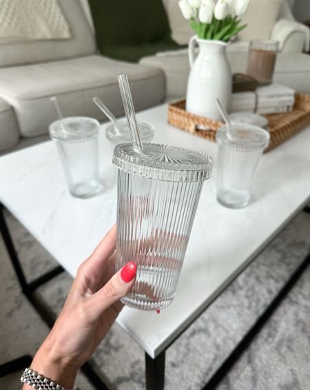Ribbed glassware from Amazon ✨ LOVE these cups & they come with the lid & straw 

#LTKhome #LTKSeasonal #LTKfindsunder50