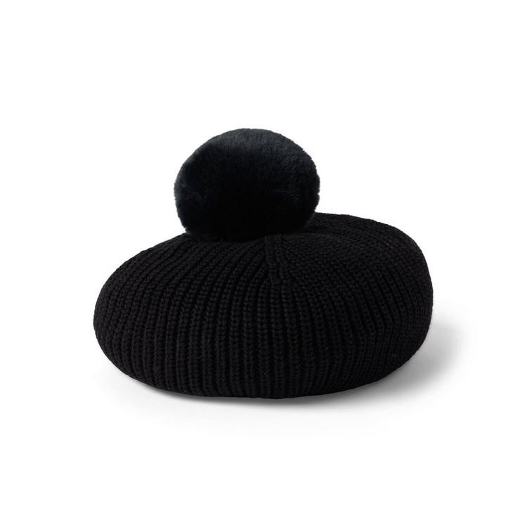 Faux Fur Pom Sweater Beret | Janie and Jack